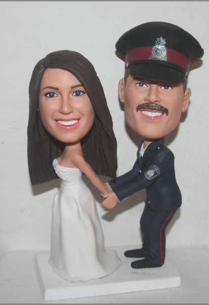 Policeman Groom Wedding Bobbleheads Policeman Groom Wedding Bobbleheads