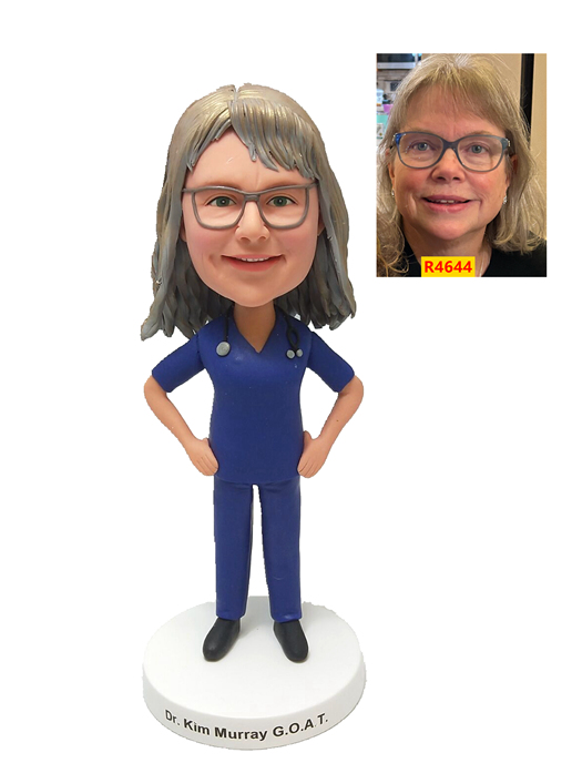 Custom Female Doctor Bobblehead – Personalized Figurine for Healthcare Professionals Custom Female Doctor Bobblehead – Personalized Figurine for Healthcare Professionals