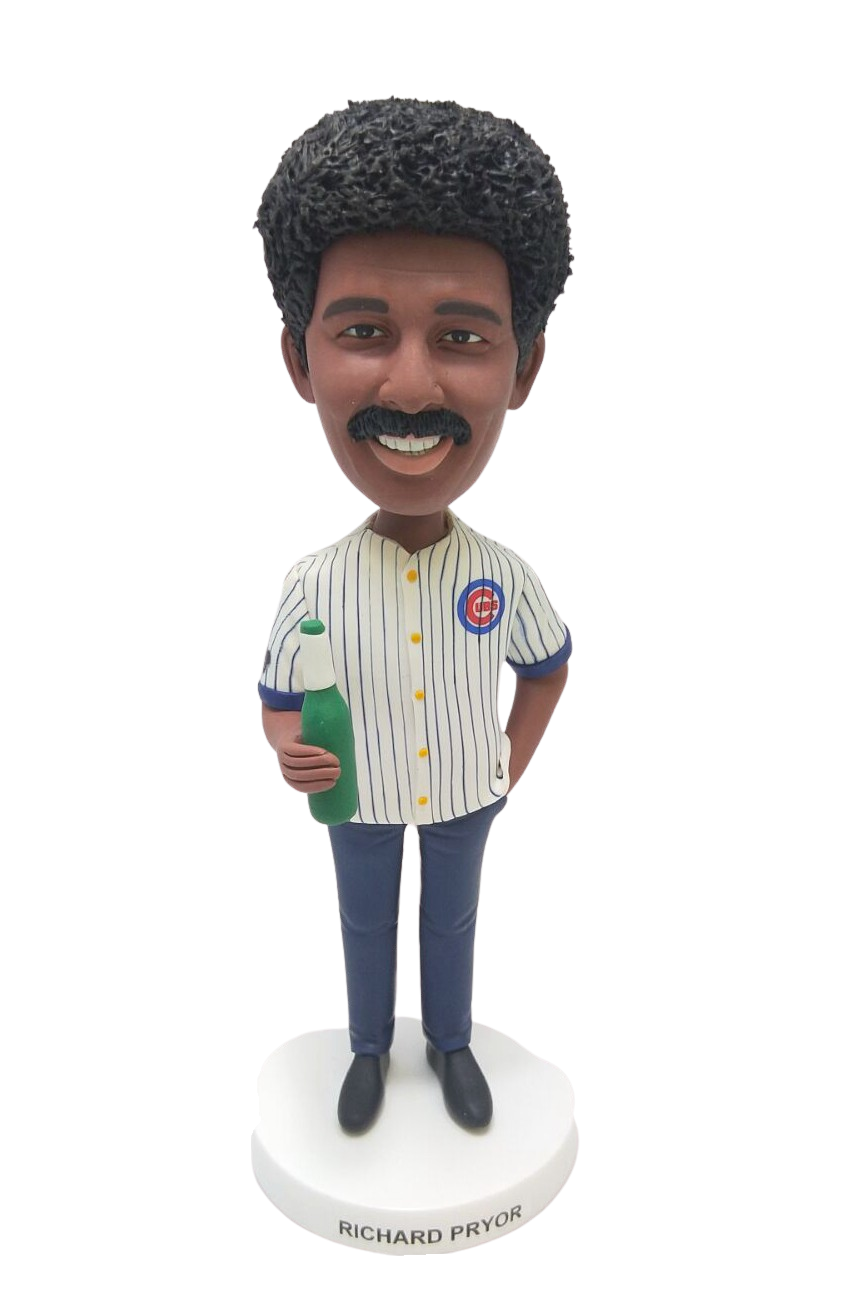 Custom bobblehead holding beer in hand male/female for cubs fans Custom bobblehead holding beer in hand male/female for cubs fans