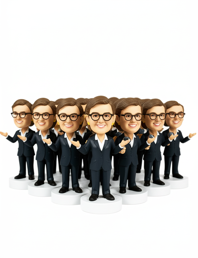 Bulk Custom Female Boss Bobbleheads | Corporate & Party Gifts | 10–2000 pcs Bulk Custom Female Boss Bobbleheads | Corporate & Party Gifts | 10–2000 pcs