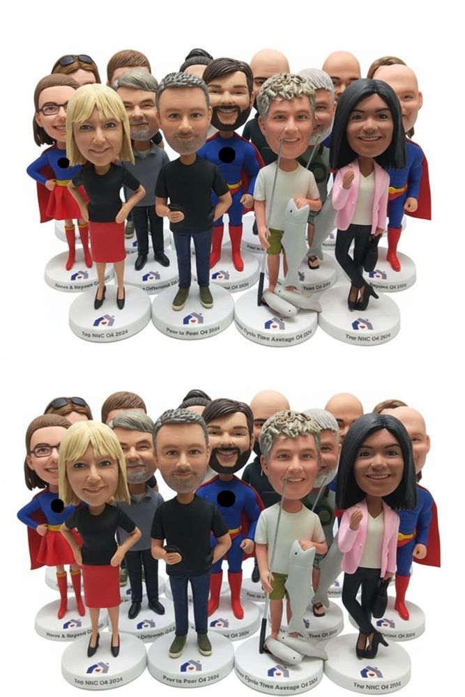 Custom Corporate Employee Bobbleheads | Bulk Order, Personalized with Company Logo | Perfect Employee Gifts Custom Corporate Employee Bobbleheads | Bulk Order, Personalized with Company Logo | Perfect Employee Gifts
