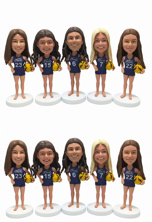 Custom Volleyball Team Bobbleheads | Bulk Order, Personalized Jerseys & Logos | Perfect Team Gifts Custom Volleyball Team Bobbleheads | Bulk Order, Personalized Jerseys & Logos | Perfect Team Gifts